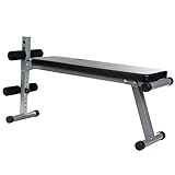 ScSPORTS® Hantelbank - Klappbar, Verstellbar, Flach/Negativ, mit Beinfixierung, bis 120...