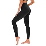 TNNZEET High Waist Leggings Damen Elastische Leggins Weiche Sporthose für Sport...