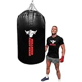 BULL DOZA FIGHT WEAR Riesiger, strapazierfähiger selbstbefüllbarer Boxsack – mit...