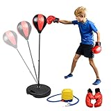 Abree Punchingball Boxen Set mit Boxhandschuhen Pumpe für Kinder Jugend höhenverstellbar...