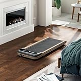 UREVO Holz Walking Pad mit SmartCoach App, Laufband unter Schreibtisch, Tragbare Laufbänd...