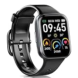 Jugeman Smartwatch Damen Herren, Fitnessuhr 1,69/'' HD Farbdisplay, 25 Sportmodi Fitness...