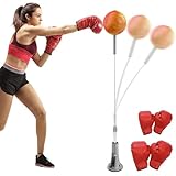 LIROPAU Punchingball Boxstand, 135-149cm Höhenverstellbarer, Box Ständer Standboxtrainer...