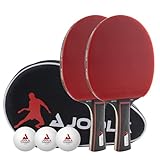 JOOLA Tischtennis Set Duo PRO 2 Tischtennisschläger + 3 Tischtennisbälle +...