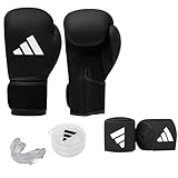 Adidas Boxing Set - Boxhandschuhe (12oz) + Bandagen + Mundschutz