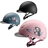 PFIFF Unisex Jugend Reithelm ProtectionX, Schwarz, S