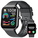 Smartwatch Herren Damen, 1.96' Fitnessuhr mit Telefonfunktion, Smart Watch Fitness Tracker...