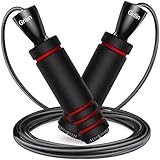 Gritin Springseil, 3 Meter Verstellbare Speed Rope mit Rutschfest & Ergonomisch Schaum...