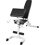 GORILLA SPORTS® Hantelbank - 7-Fach Rückenlehne und 4-Fach Sitz Verstellbar, mit...
