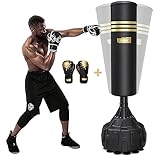 Dripex 165cm Freistehender Boxsack Standboxsäcke, MMA Boxpartner Boxing Trainer Heavy...