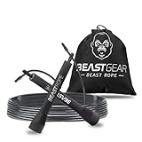 Beast Gear Springseil für Erwachsene - Fitness-Speed-Rope für Ausdauer, Abnehmen...