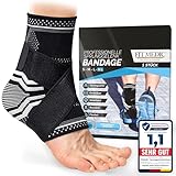 FitMedic Sprunggelenkbandage | Professionelle Fußbandage Einstellbar & Flexibel | Unisex...