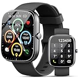 Smartwatch Damen Herren, 1,91'' HD Großbildschirm Fitness Tracker, Telefonfunktion Smart...