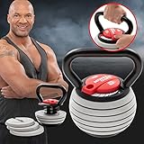 Miweba Sports Kettlebell verstellbar KB-300 | 3,5-18 kg Gewichte - Kugelhantel -...